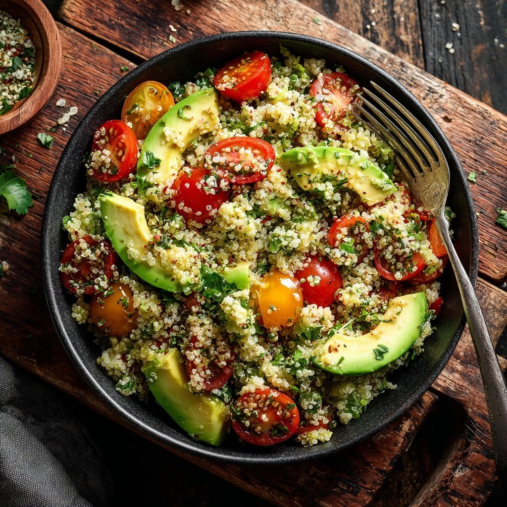 Healthy Avocado Quinoa Salad