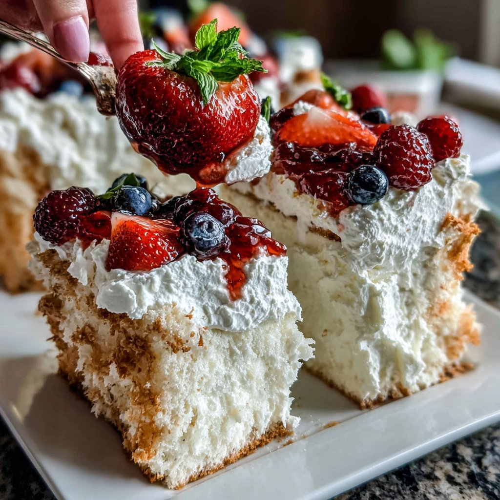 Berry Bliss Angel Food Slice