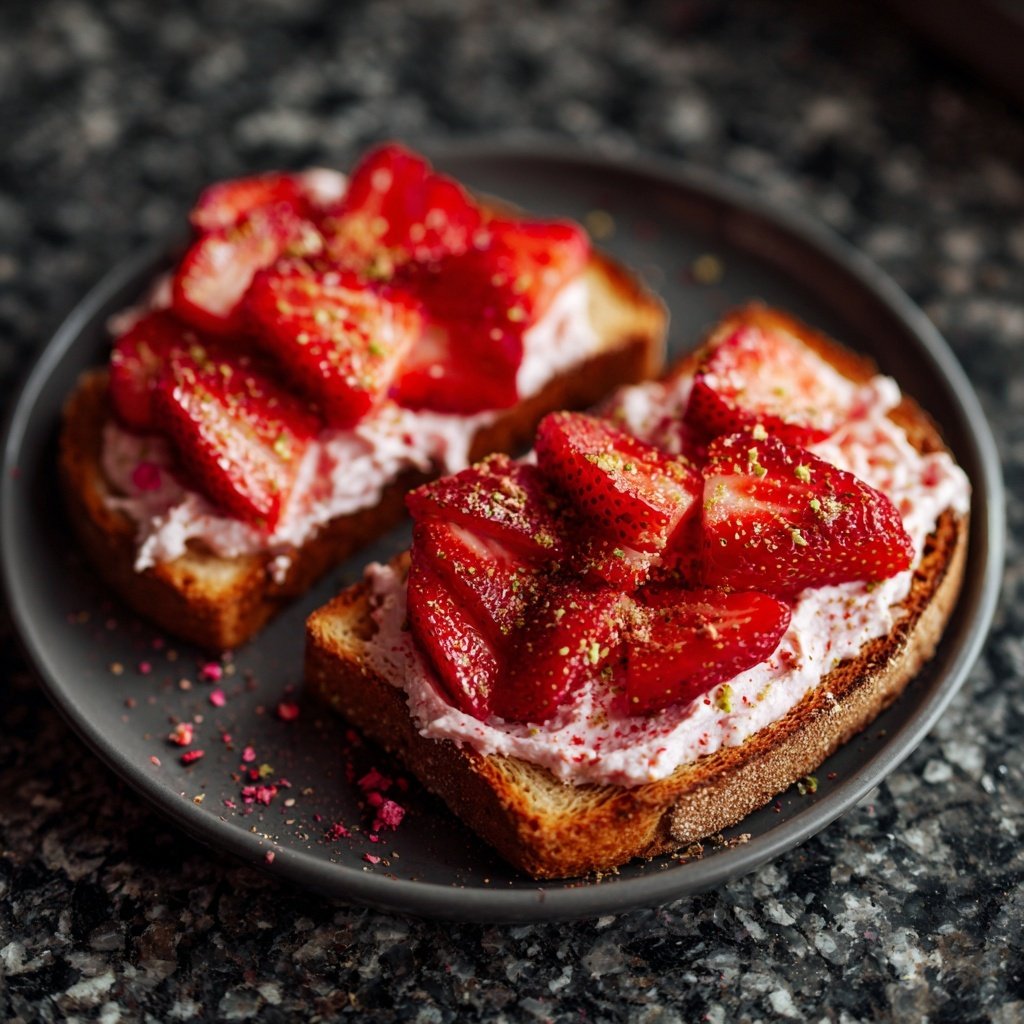 Whipped Strawberry Butter on Toast