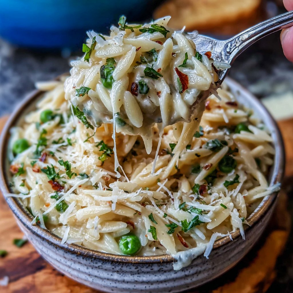 Creamy Lemon Parmesan Orzo