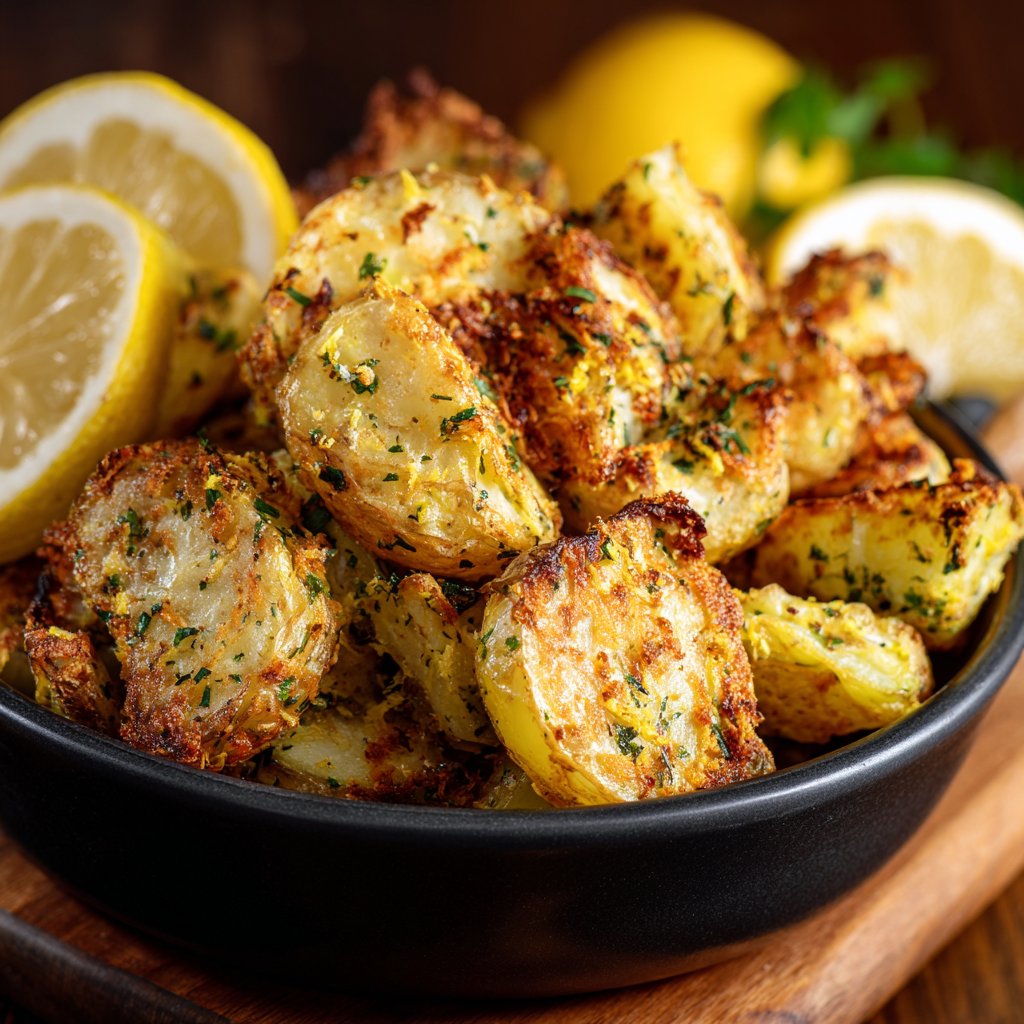 Airfryer Lemon Zucchini Potatoes