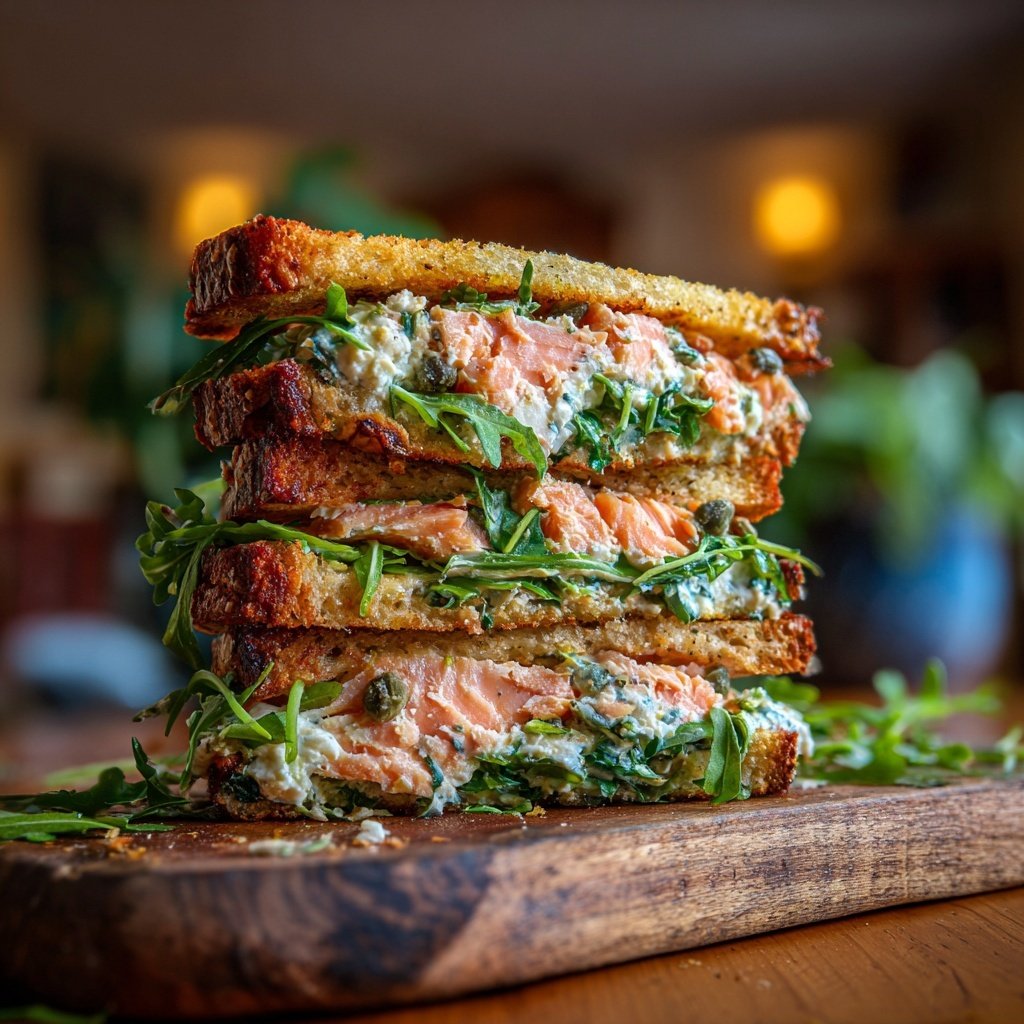 Silly Salmon Sandwich Delight