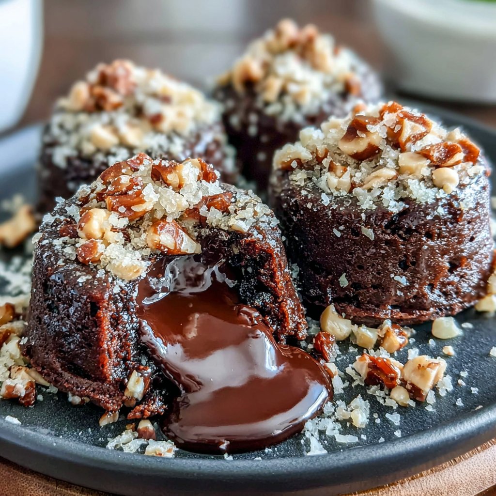 Espresso-Hazelnut Lava Cakes