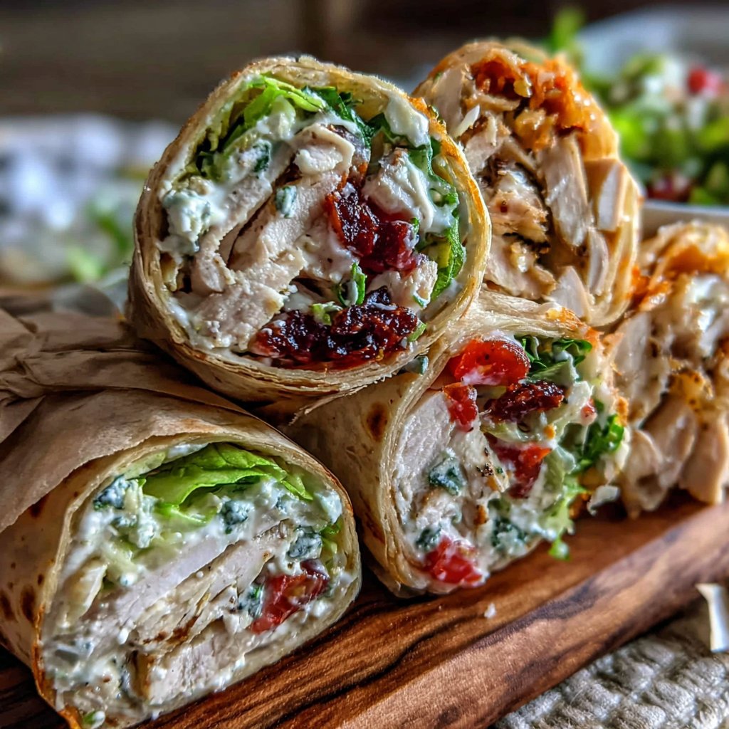 Turkey Avocado Wraps for Lunch