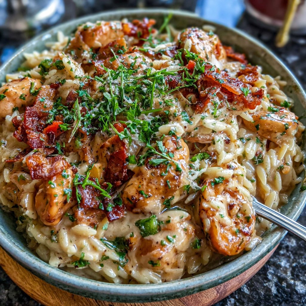 Creamy Cajun Chicken Orzo